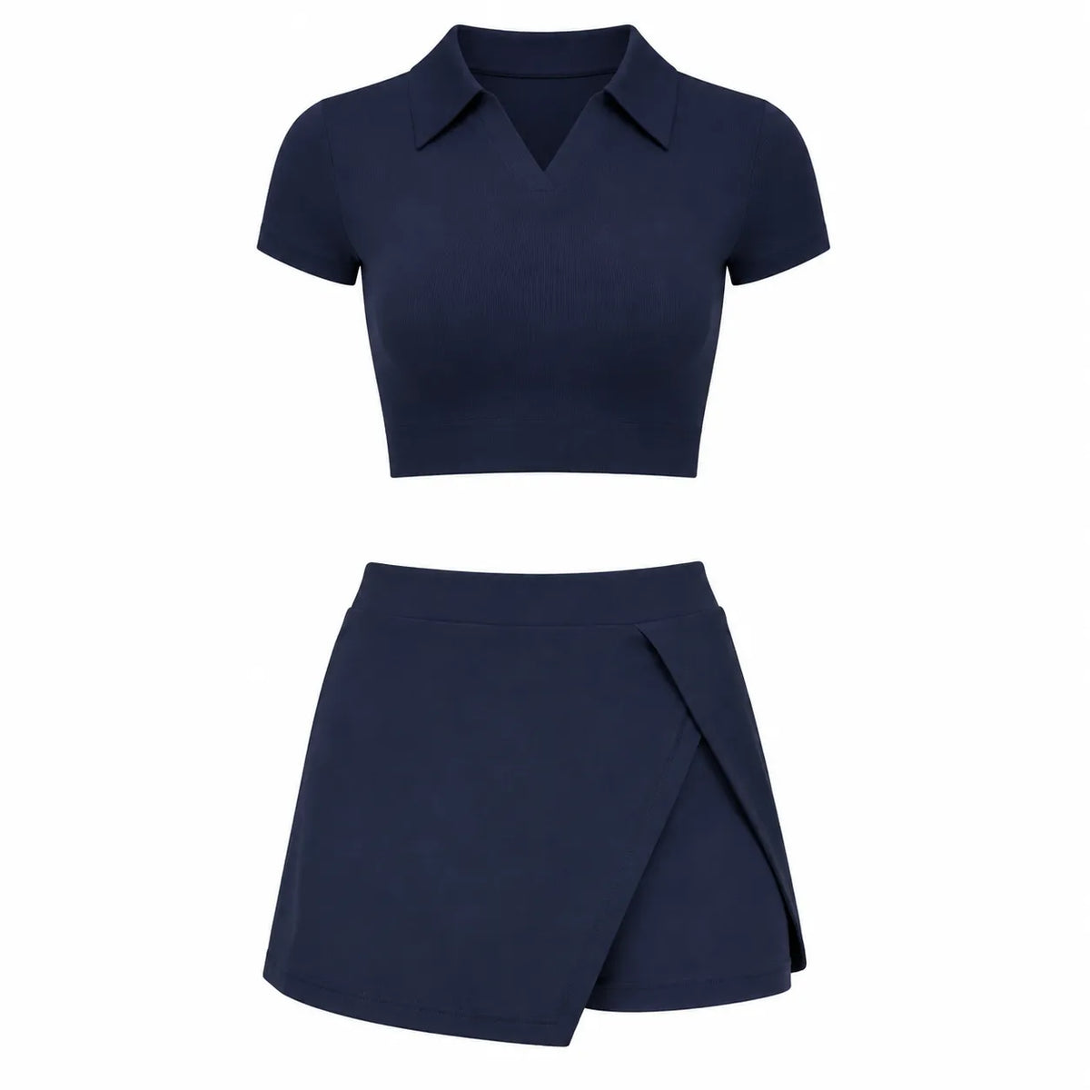 Ensemble polo à découpes latérales