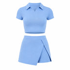 Ensemble polo à découpes latérales