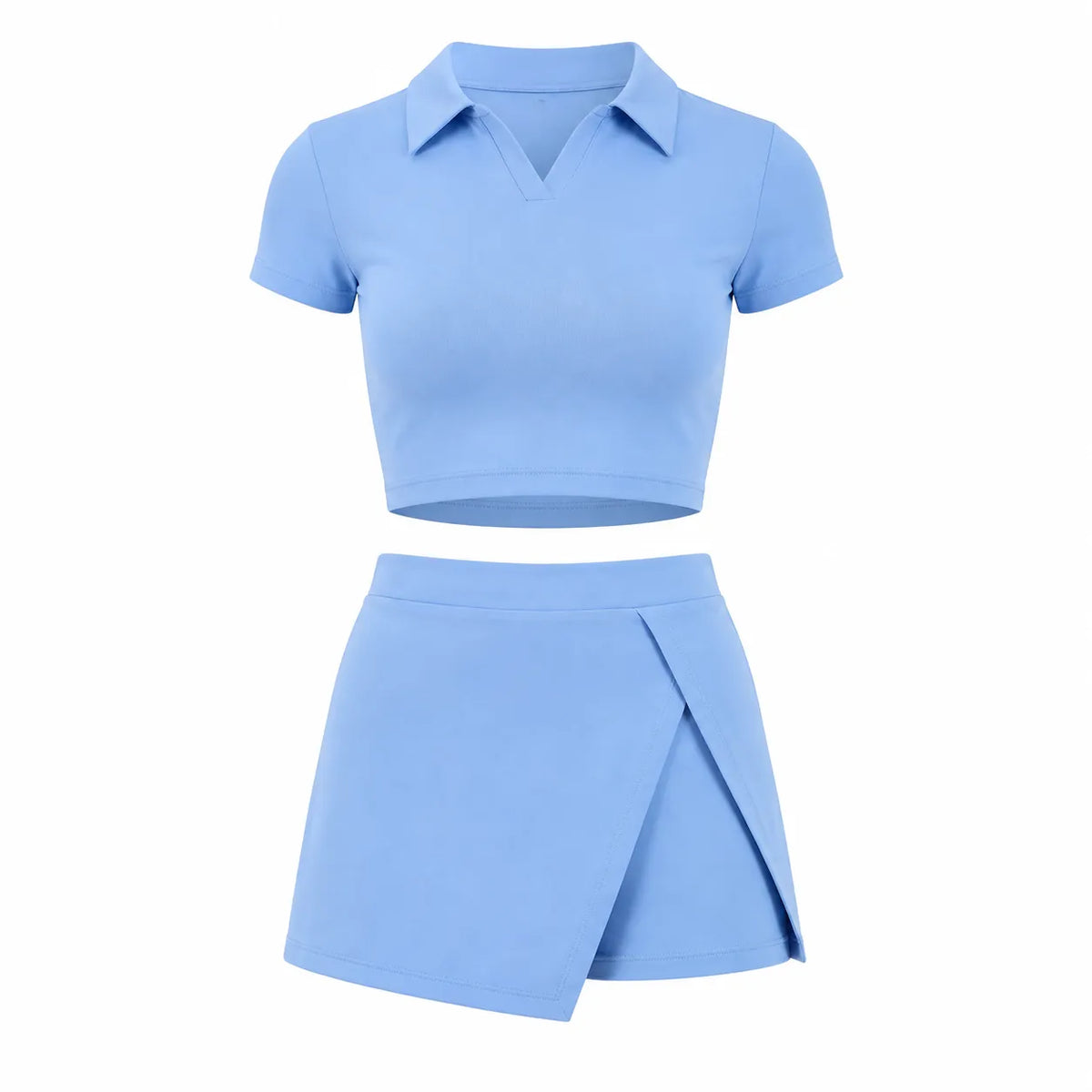 Ensemble polo à découpes latérales