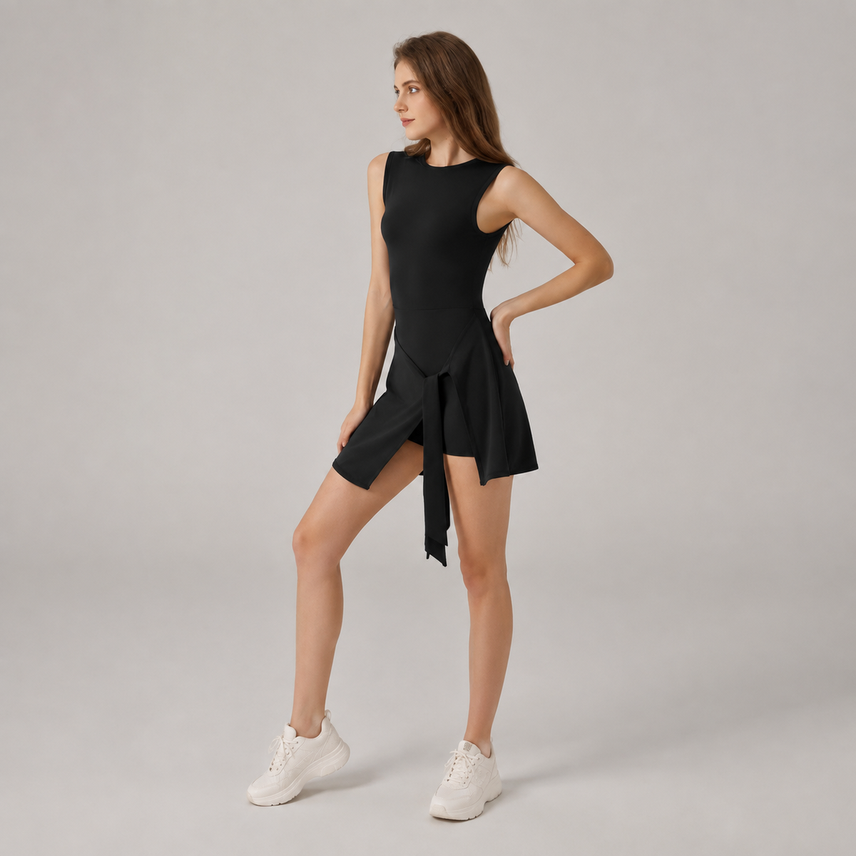 Cutline Tie Dress