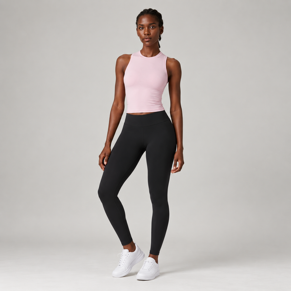 Base Layer Fitted Tank in Pink