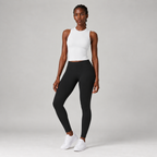 Base Layer Fitted Tank in White