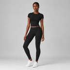 Base Layer Fitted Tee in Black