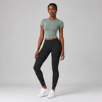 Base Layer Fitted Tee in Sage