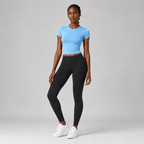 Base Layer Fitted Tee in Sky Blue