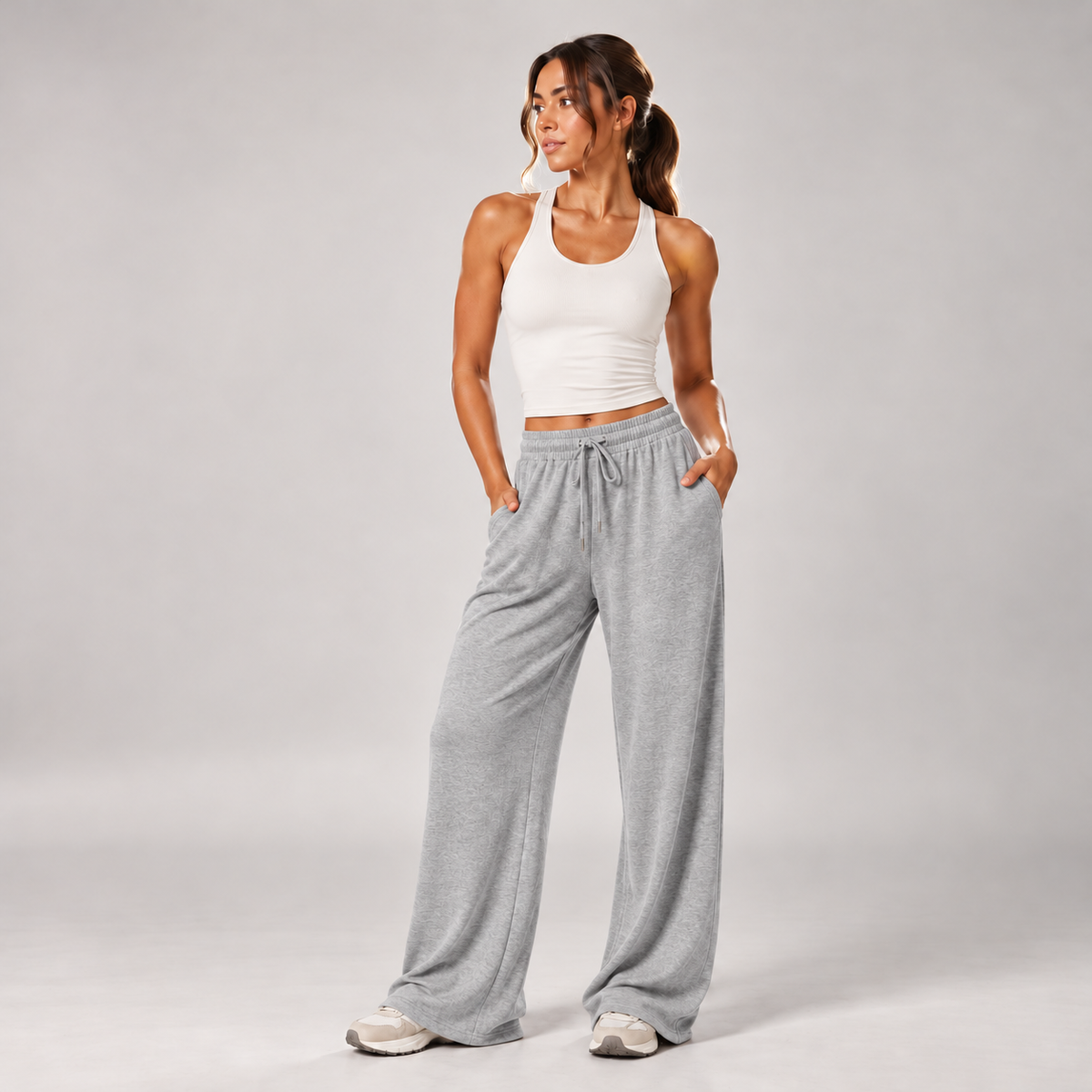 Downtime Jogger in Grey Marl