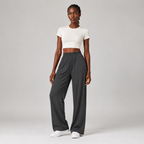 Easyline Wide-Leg Trouser in Graphite