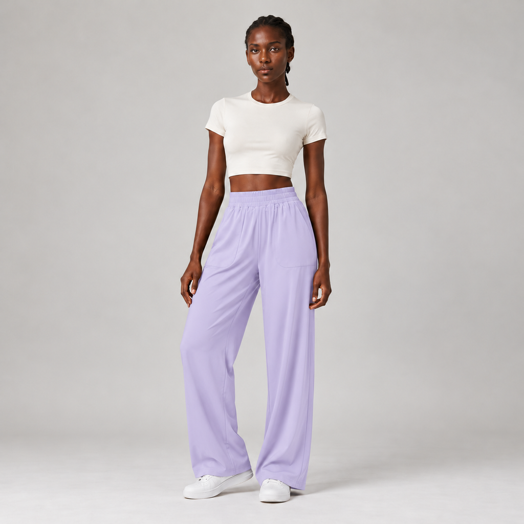 Easyline Wide-Leg Trouser in Lilac