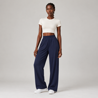 Easyline Wide-Leg Trouser in Navy