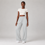Easyline Wide-Leg Trouser in Steam Grey