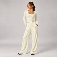 Halcyon Long-Sleeve Set in Cream