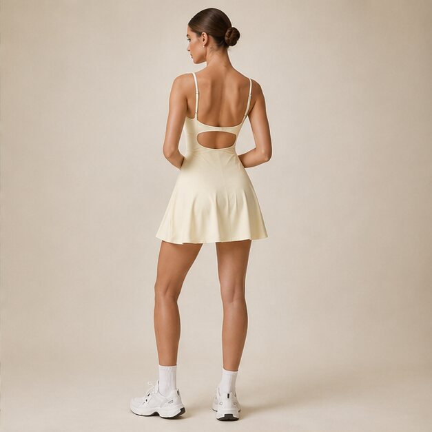 Afterlight Open-Back Dress, back view