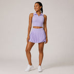 Baseline Pleat Set in Soft Lilac