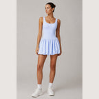 Cloudline Bubble Dress in Powder Blue