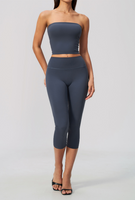 Sunline Bandeau Set in Navy