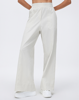 Splitline Wide-Leg Trouser in Ivory