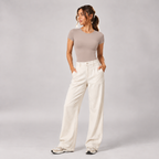 Second Skin Tee Bodysuit in Taupe